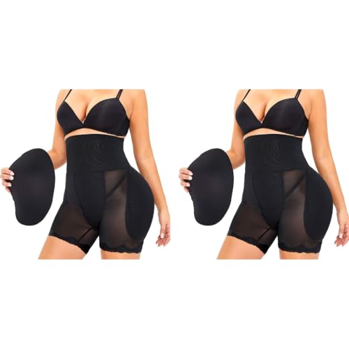 PALAY® Hip Pads for Women Enhancer Shapewear High Waist Butt Lifter Pad Panties XXL 2 PCS Black PALAY® Hip Pads for Women Enhancer Shapewear High Waist Butt Lifter Pad Panties XXL 2 PCS Black